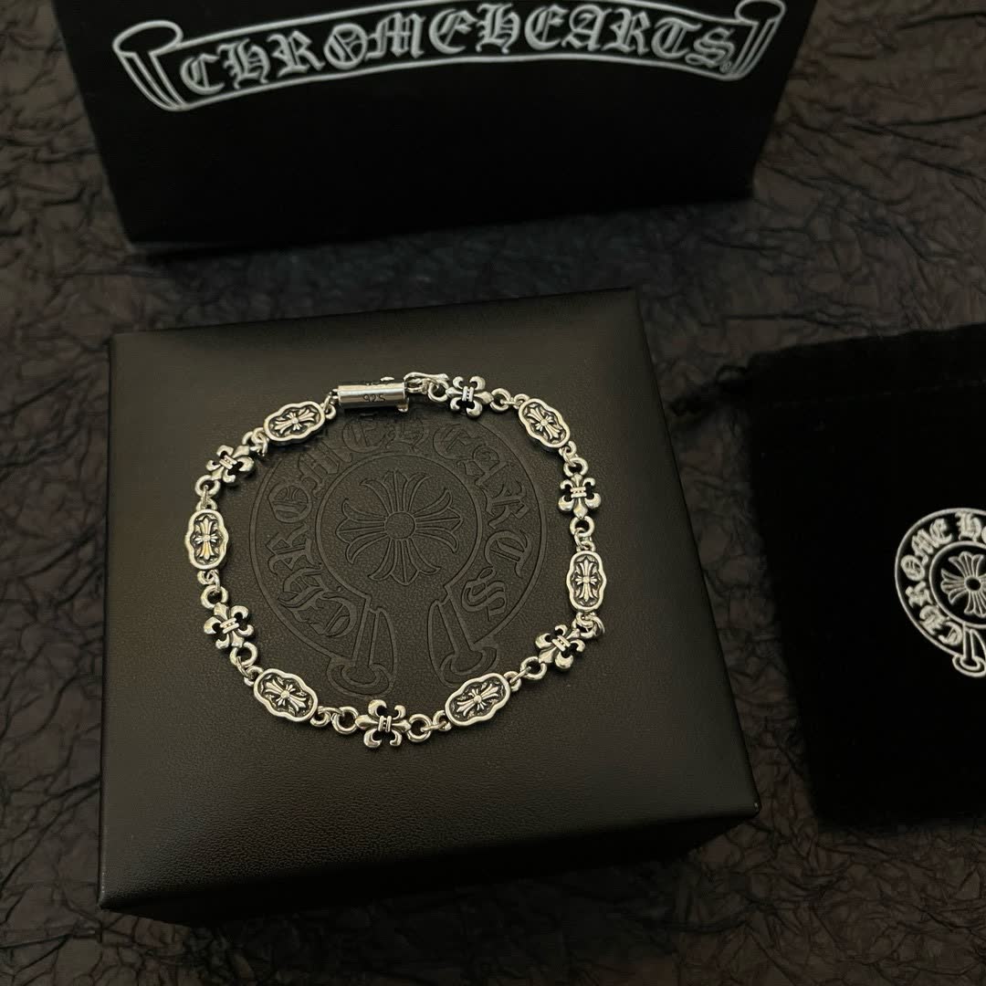 Chrome Hearts Endo Silver Bracelet